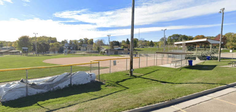 Picture of the Bayorgeon Softball Field taken from google street view