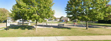Picture of the Little Tykes Tot Lot taken by Google Street View