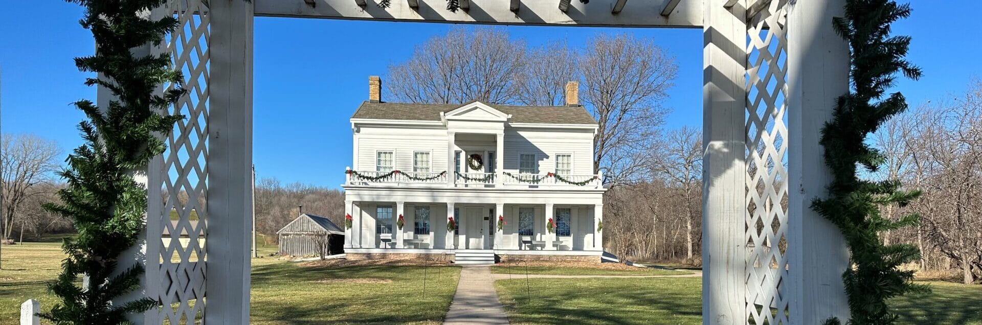 Picture of Grignon Mansion during Christmas, taken by Kevin Abing.