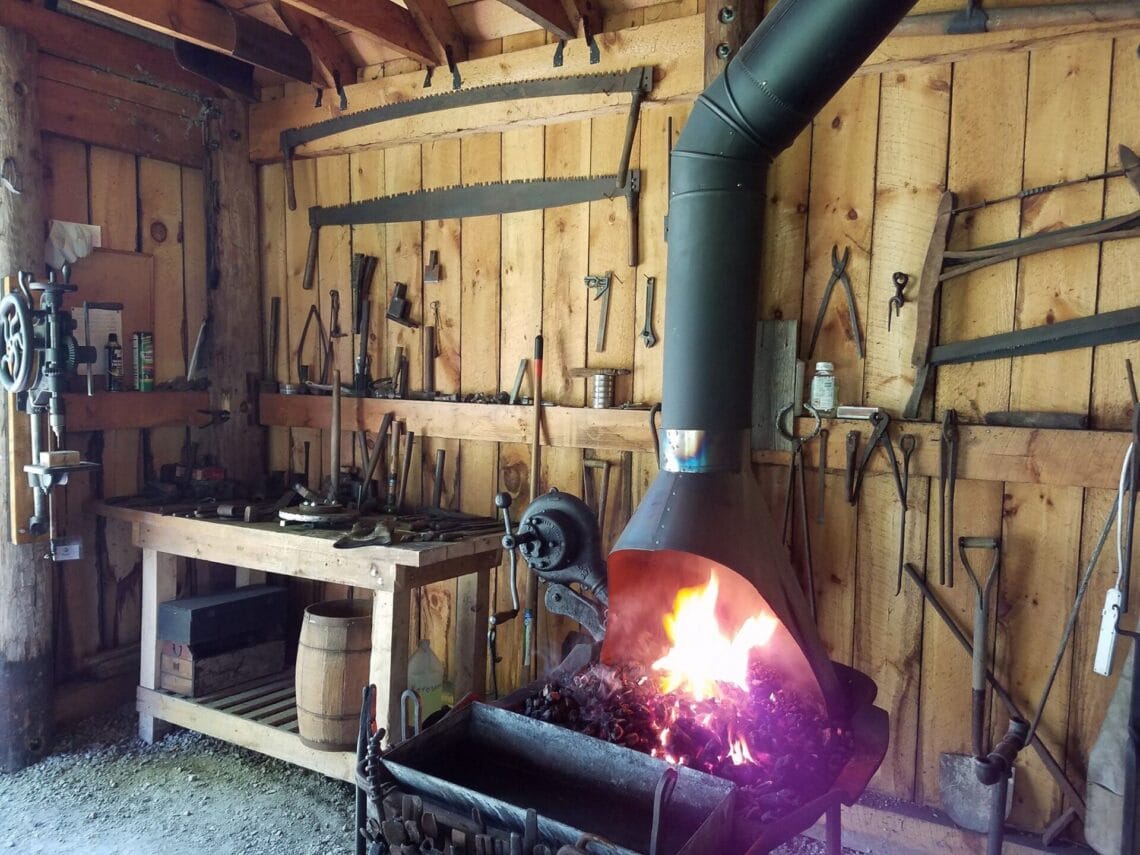 Blacksmith shop at Grignon Mansion