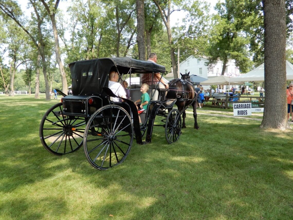 Horse-drawn carriage rides at Grignon