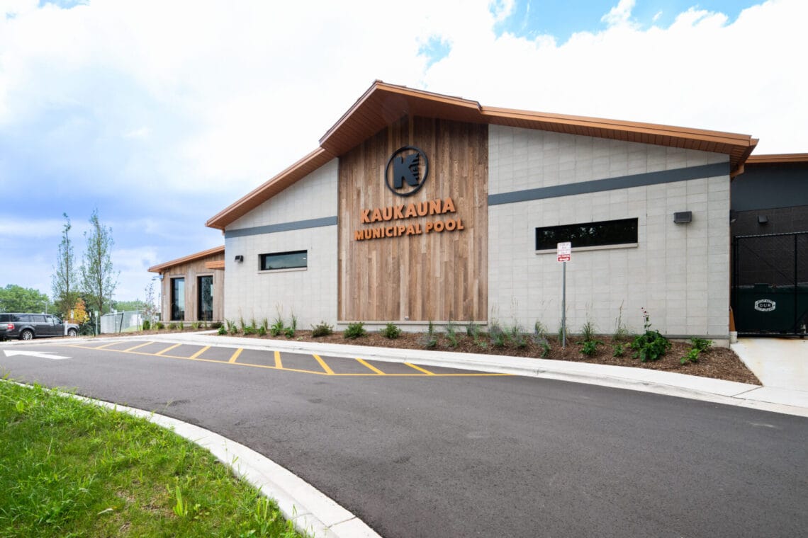 Outside of the City of Kaukauna Aquatic Center building