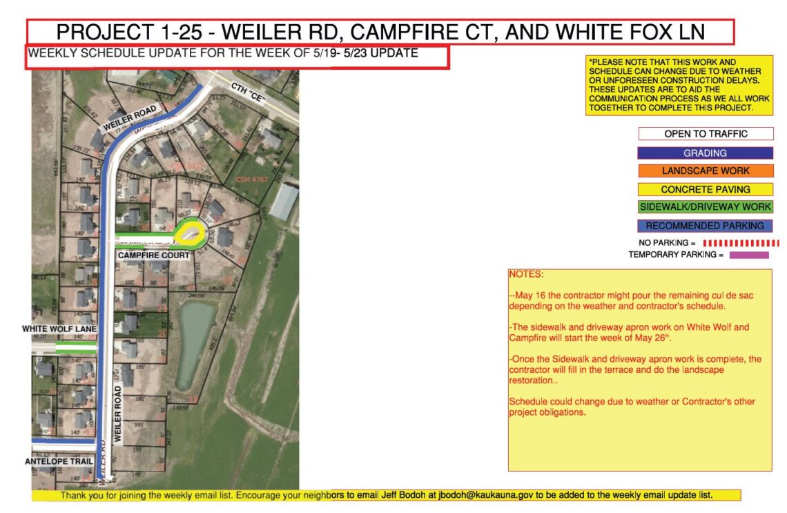 Map showing Project-1-25-Weiler-Rd-Campfire-Ct-and-White-Fox-Ln
